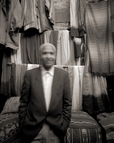 Mohamed in the Tailors' Souk, Marrakech, 2006